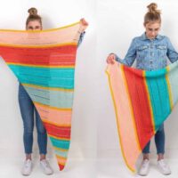 kleurrijke zomerse sjaal